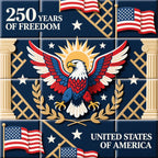 Gilded Liberty Pattern 16 Fleece Fabric