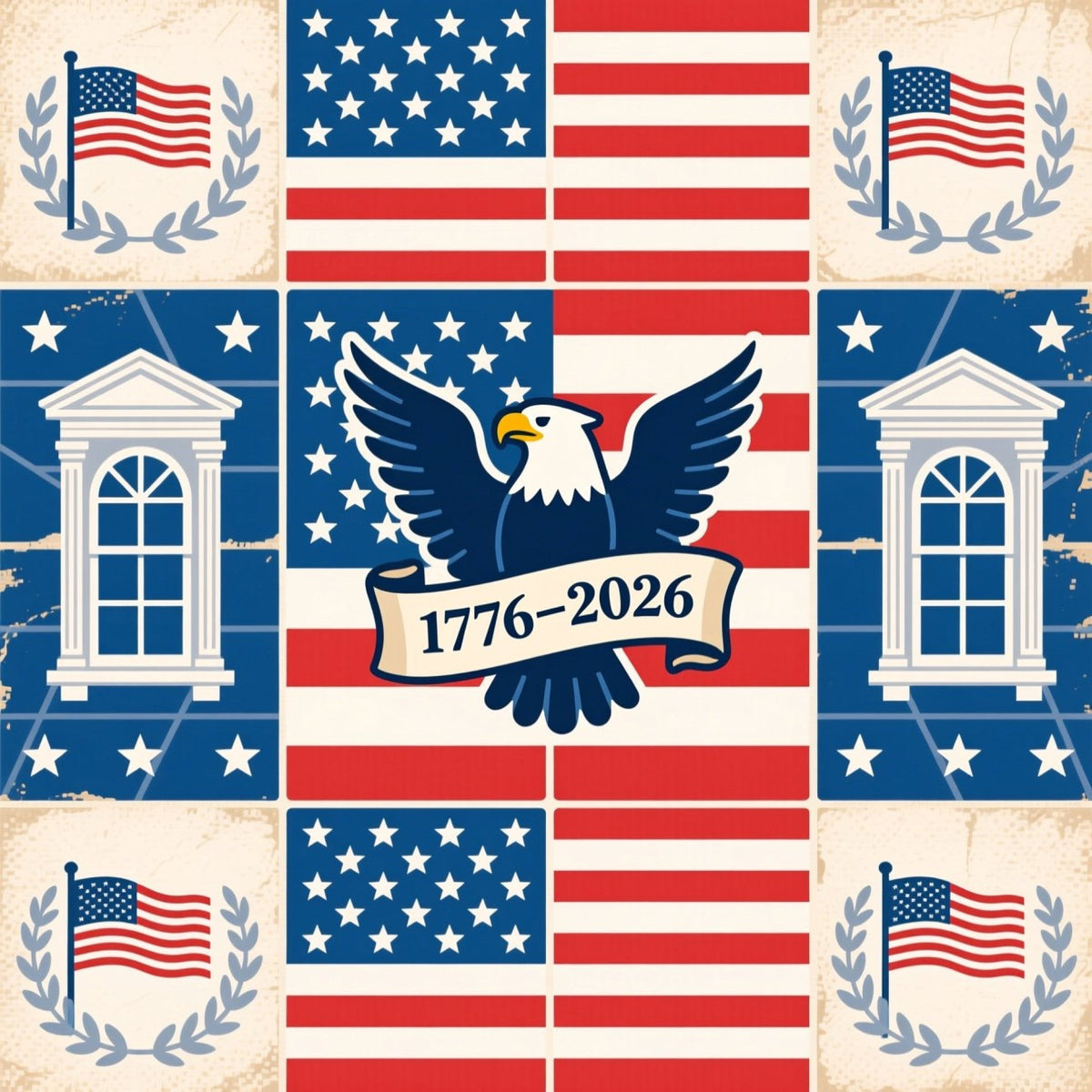 Gilded Liberty Pattern 19 Fleece Fabric