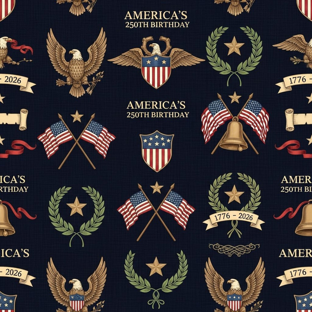 Gilded Liberty Pattern 23 Fleece Fabric