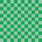 Tonal Squares Pattern 5 green checkerboard fleece fabric with alternating forest-green and sage-green squares