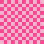 Tonal Squares Pattern 8 pink checkerboard fleece fabric with alternating bright pink and pale-pink squares