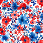 Freedom Petals Pattern 21 Fleece Fabric