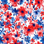 Freedom Petals Pattern 22 Fleece Fabric