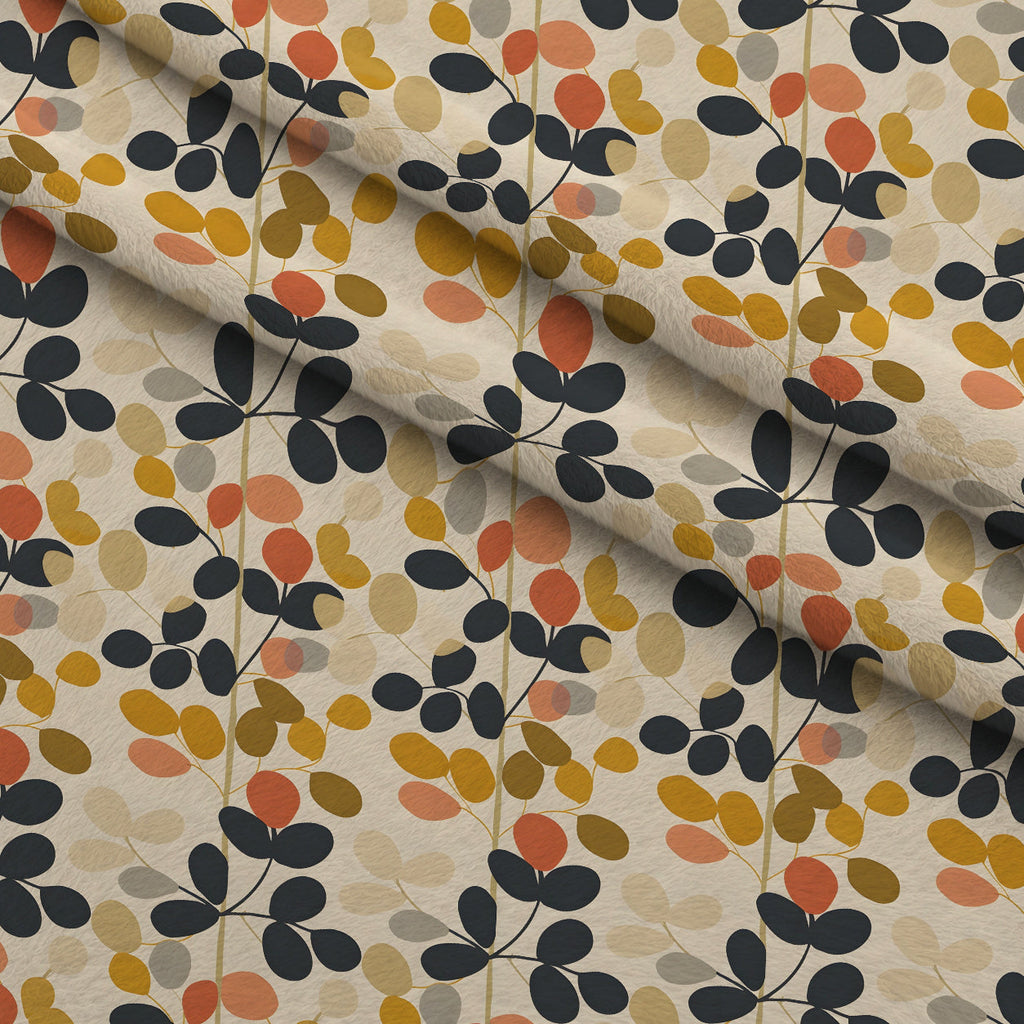 70s Retro Flowers Pattern 16 Fleece Fabric — fleece fabric folded close-up preview (mv-fleece-v1:lying)