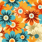 Mod Daisy Daze Pattern 11 Fleece Fabric