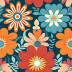 Mod Daisy Daze Pattern 9 Fleece Fabric