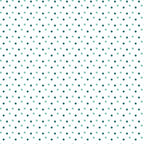 Polka Dots Multicolor fleece fabric with mint and teal dots on a light ground