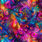 Geode Glow Pattern 1 Fleece Fabric