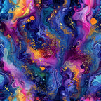Geode Glow Pattern 13 Fleece Fabric