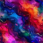 Geode Glow Pattern 15 Fleece Fabric