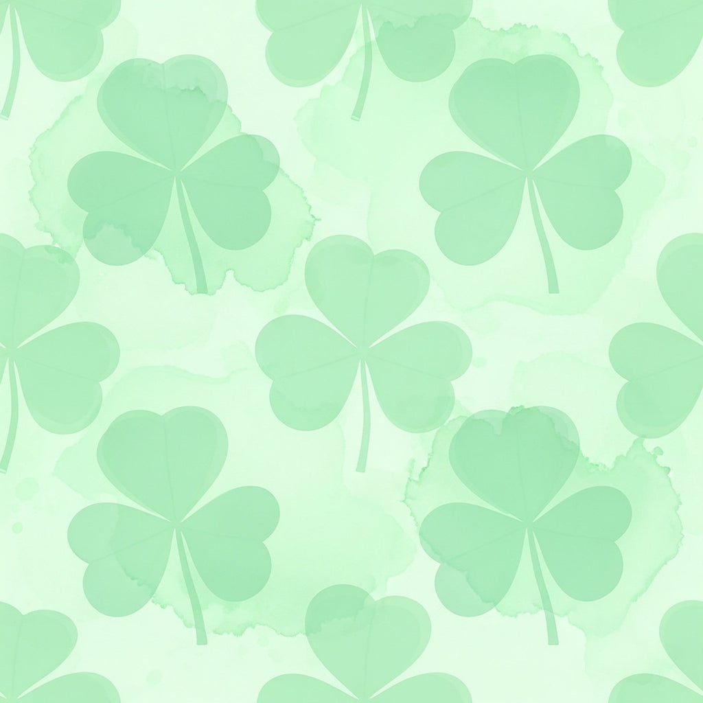 Alcohol Ink Shamrock Pattern 10 Fleece Fabric