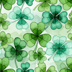 Alcohol Ink Shamrock Pattern 12 Fleece Fabric