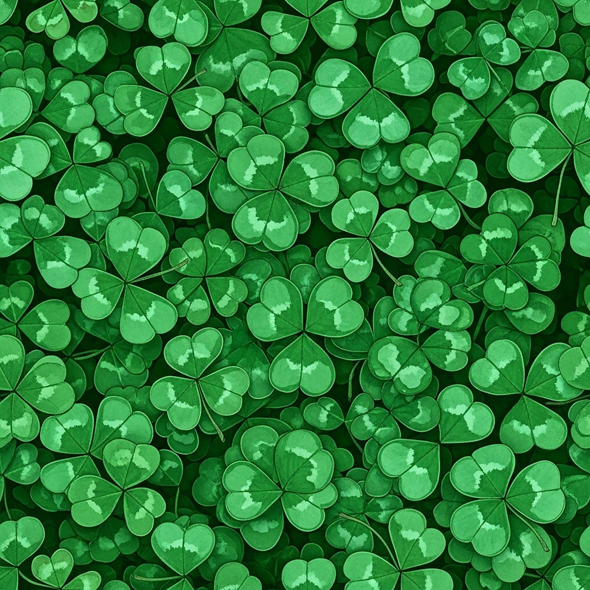 Alcohol Ink Shamrock Pattern 7 Fleece Fabric