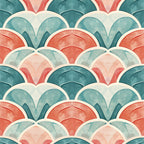 Coral Lagoon Pattern 15 Fleece Fabric