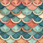 Coral Lagoon Pattern 6 Fleece Fabric
