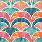 Coral Lagoon Pattern 9 Fleece Fabric