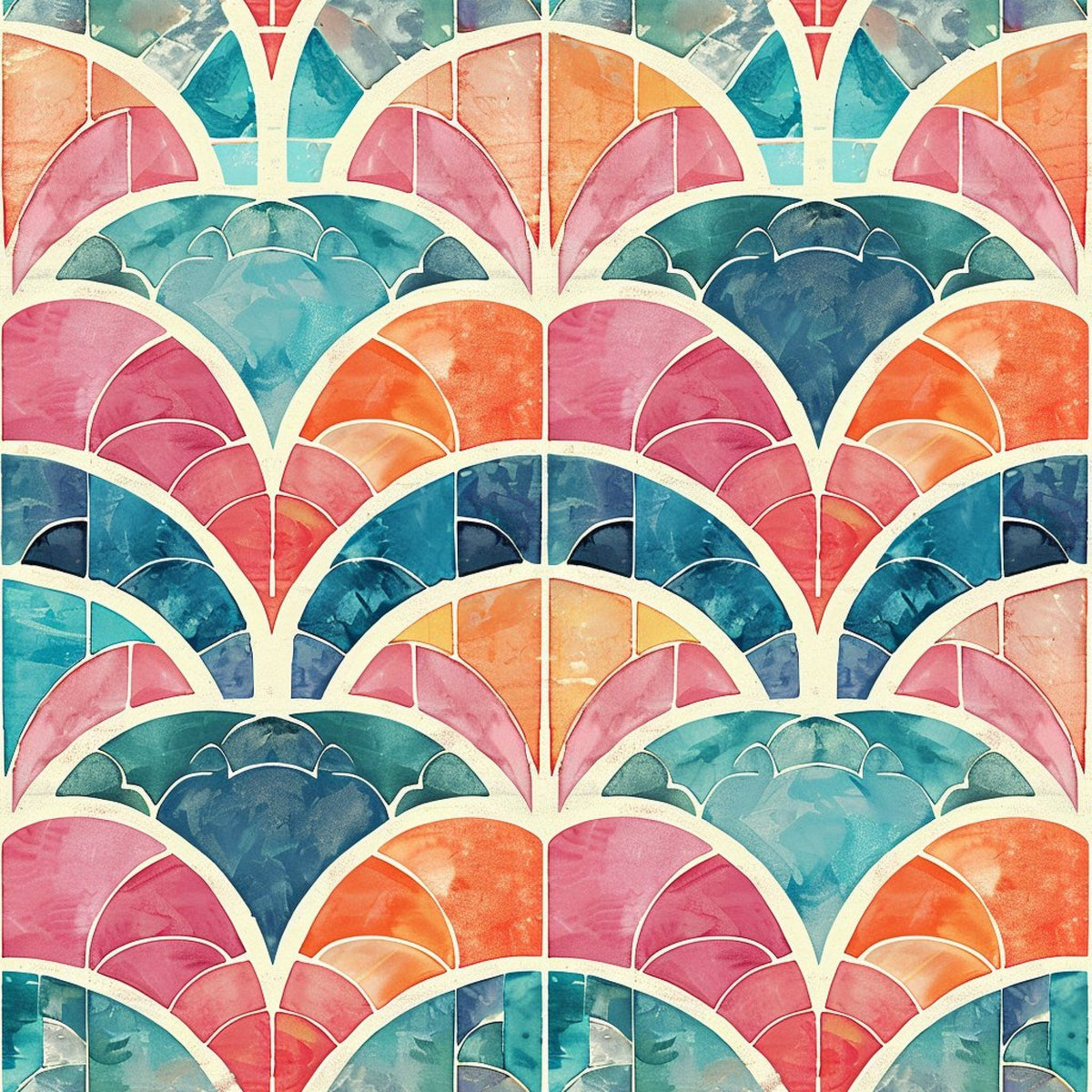 Coral Lagoon Pattern 9 Fleece Fabric