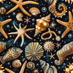 Ocean Jewels Pattern 10 Fleece Fabric