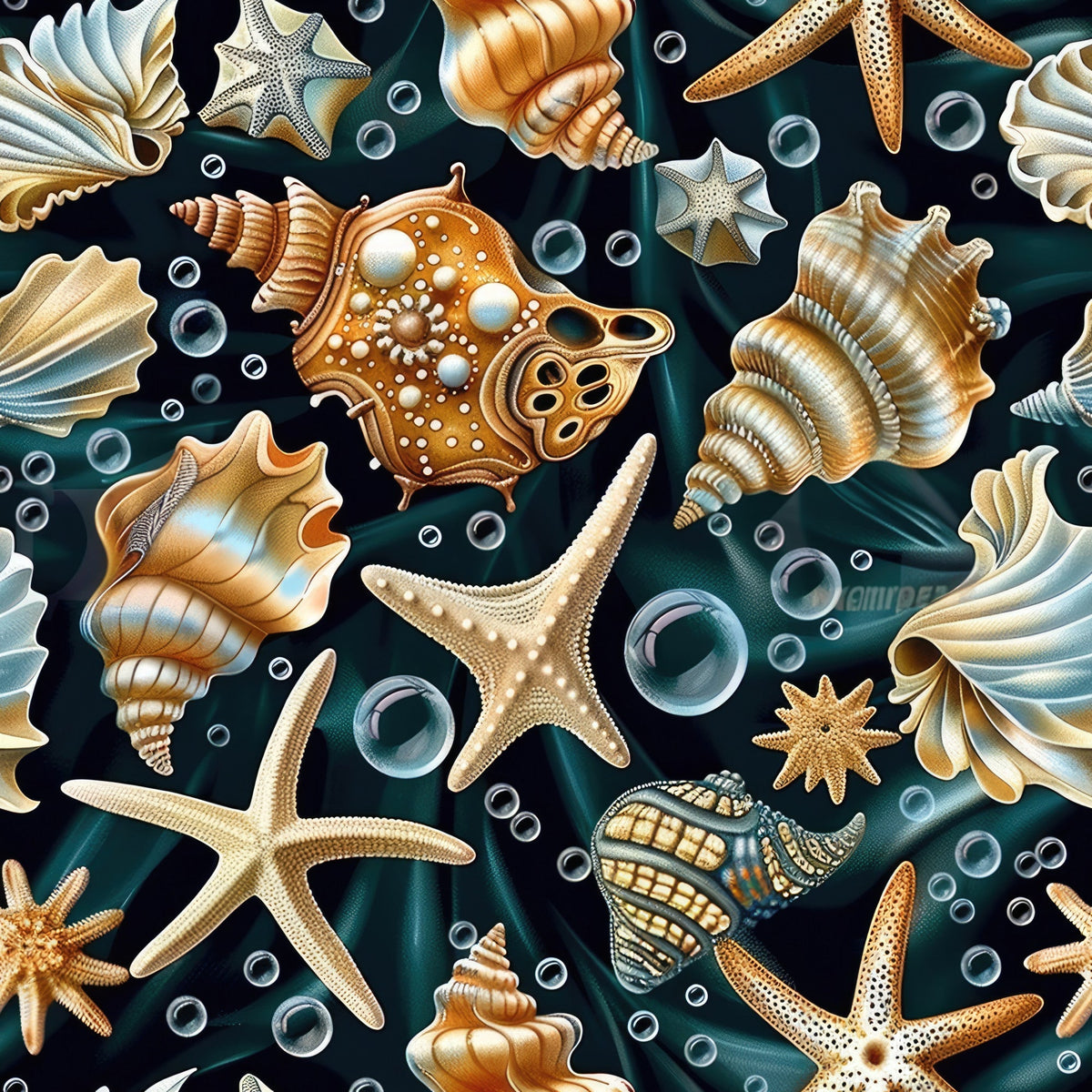 Ocean Jewels Pattern 11 Fleece Fabric