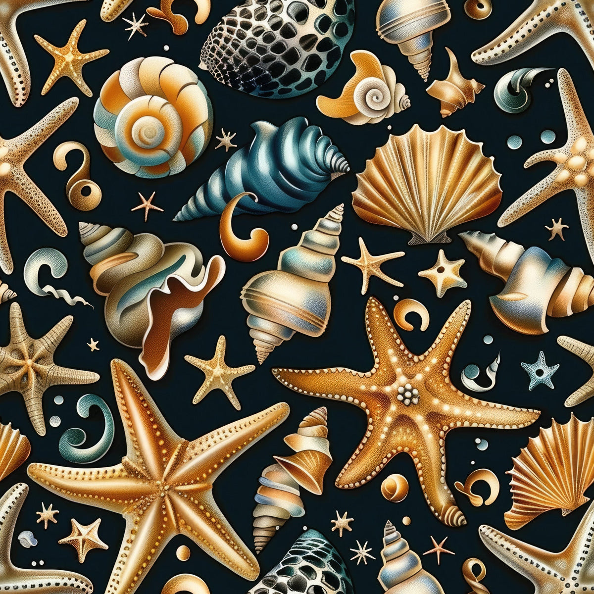 Ocean Jewels Pattern 5 Fleece Fabric