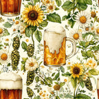 Brewery Blooms Pattern 10 Fleece Fabric