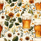 Brewery Blooms Pattern 11 Fleece Fabric