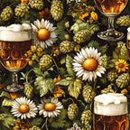 Brewery Blooms Pattern 12 Fleece Fabric