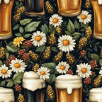 Brewery Blooms Pattern 14 Fleece Fabric
