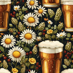 Brewery Blooms Pattern 15 Fleece Fabric