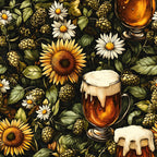 Brewery Blooms Pattern 8 Fleece Fabric