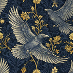 Gilded Falcons Pattern 14 Fleece Fabric