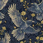 Gilded Falcons Pattern 15 Fleece Fabric