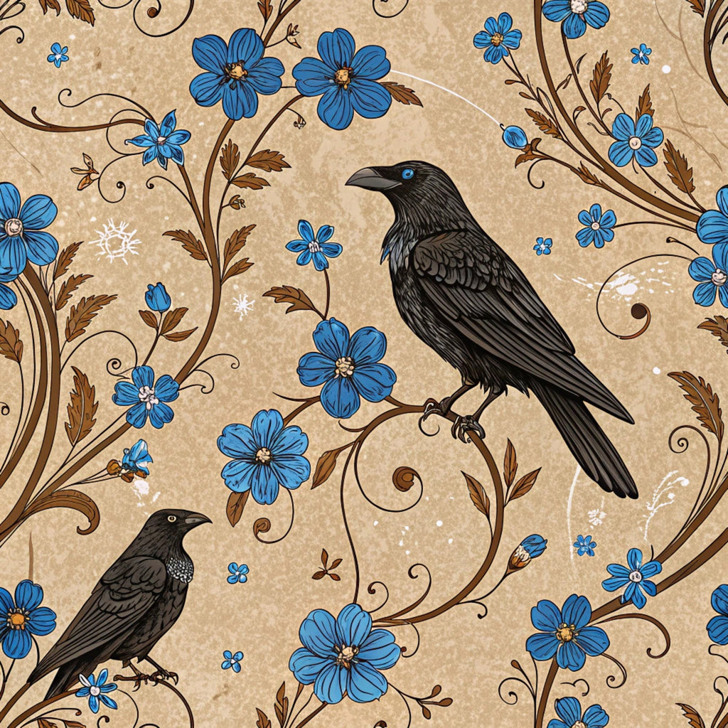 Gilded Falcons Pattern 2 Fleece Fabric