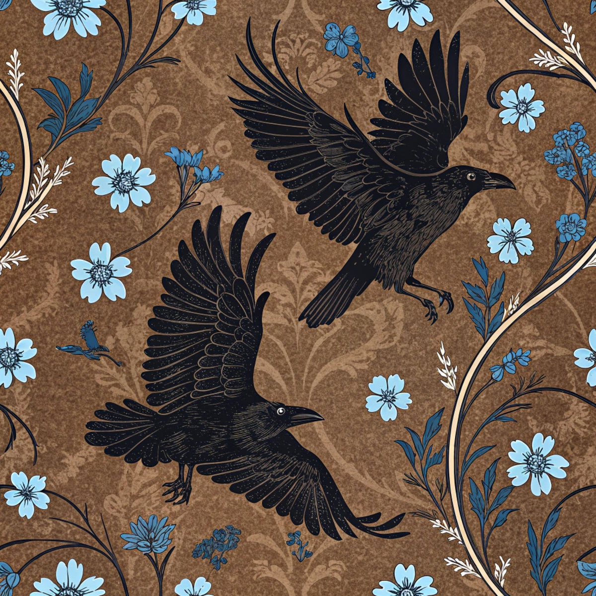 Gilded Falcons Pattern 25 Fleece Fabric