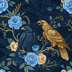 Gilded Falcons Pattern 27 Fleece Fabric