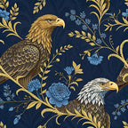 Gilded Falcons Pattern 6 Fleece Fabric