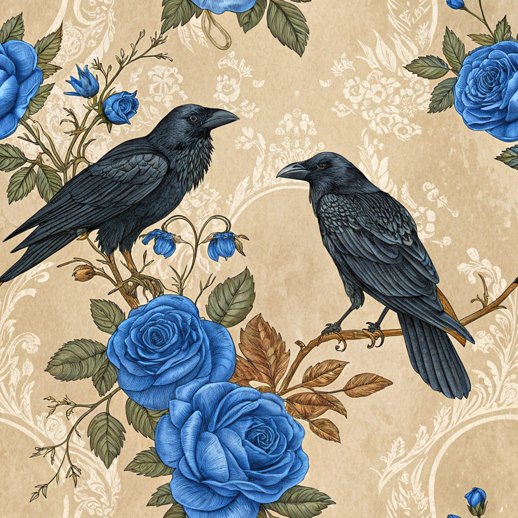 Gilded Falcons Pattern 7 Fleece Fabric