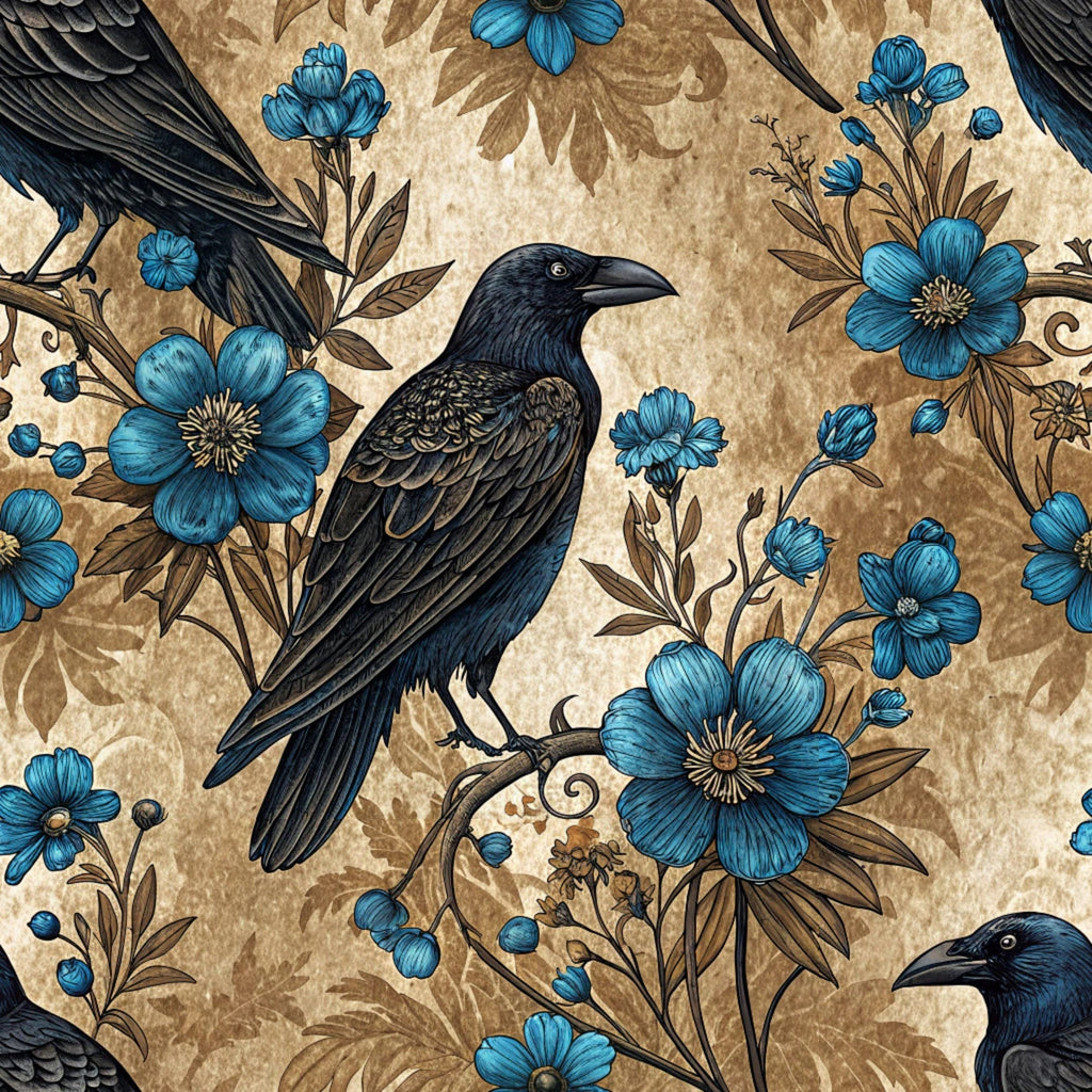 Gilded Falcons Pattern 9 Fleece Fabric