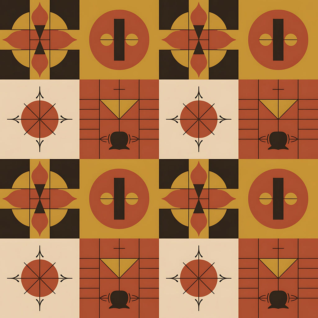 Heritage Portraits Pattern 15 Fleece Fabric