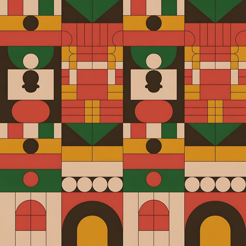 Heritage Portraits Pattern 17 Fleece Fabric