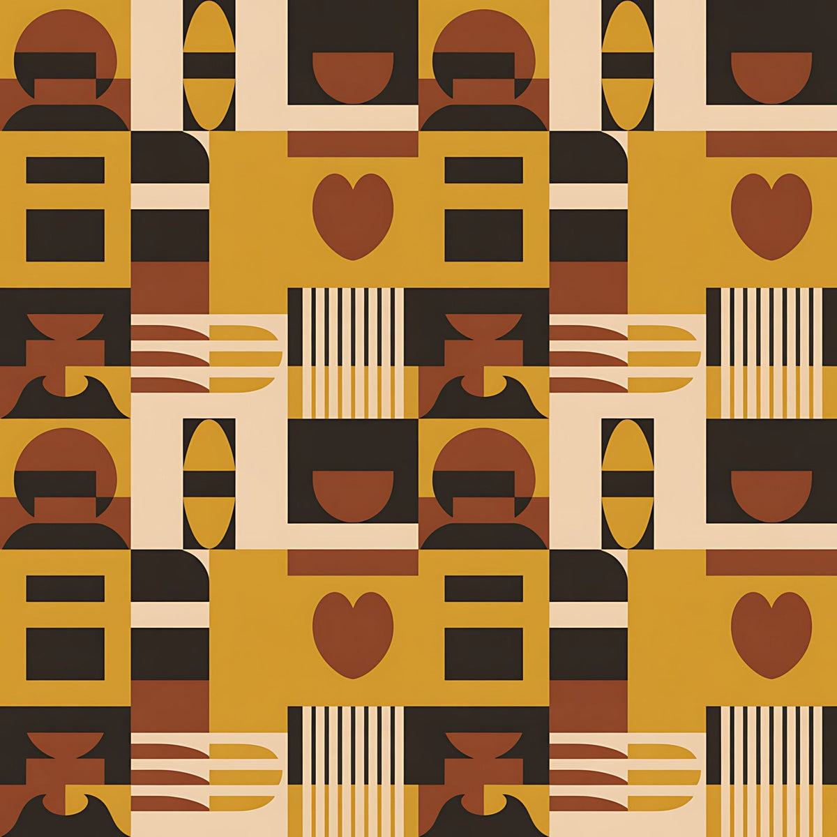 Heritage Portraits Pattern 20 Fleece Fabric