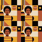 Heritage Portraits Pattern 31 Fleece Fabric