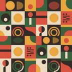Heritage Portraits Pattern 7 Fleece Fabric