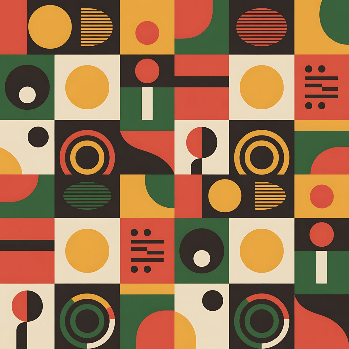 Heritage Portraits Pattern 7 Fleece Fabric
