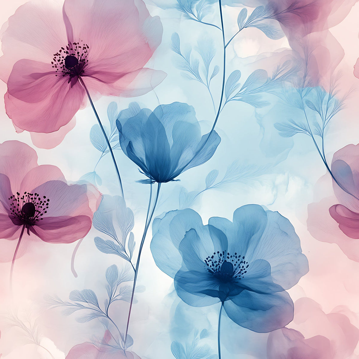 Petal Haze Pattern 9 Fleece Fabric