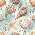 Tidepool Treasures Pattern 1 Fleece Fabric