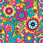 Fiesta Blooms Pattern 10 Fleece Fabric