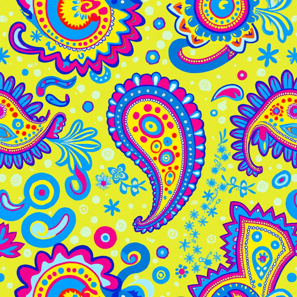 Fiesta Blooms Pattern 13 Fleece Fabric