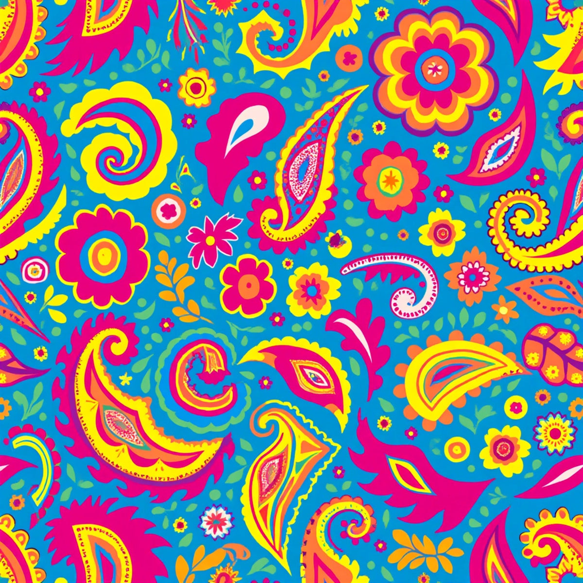 Fiesta Blooms Pattern 9 Fleece Fabric
