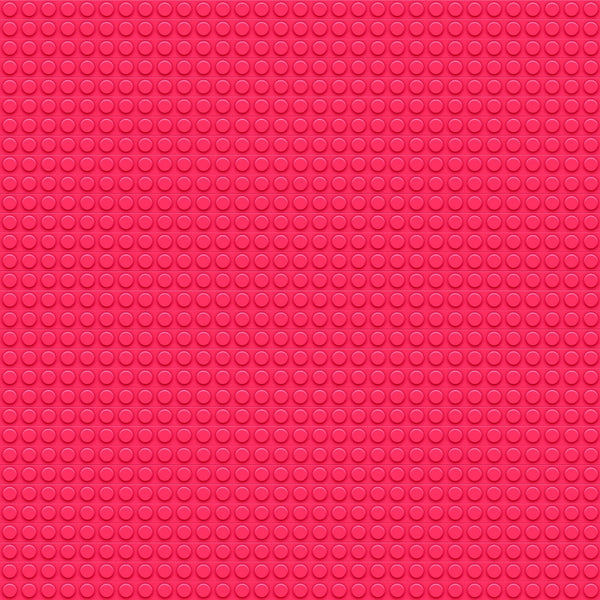 pink fabric, coral pink, building blocks, geometric circles, dot pattern, raised texture,, fabric panel, construction theme, toy blocks, children's fabric, bright pink, circular studs, building toy, craft fabric, sewing material, kids theme, playful pattern, textured surface